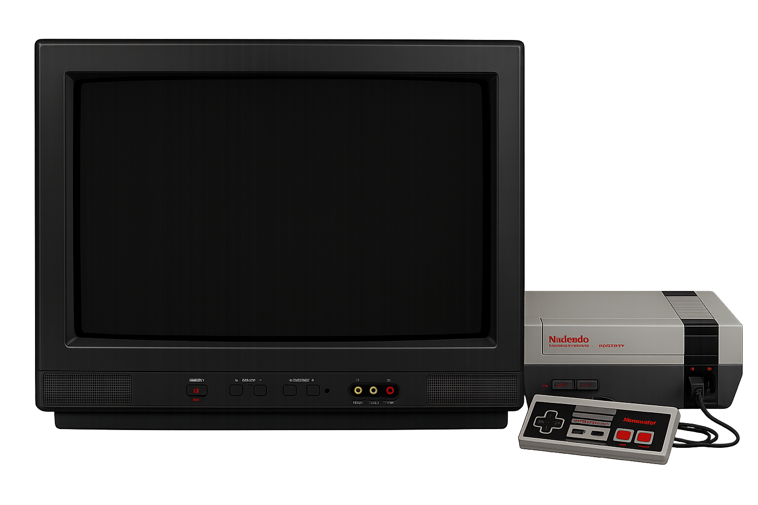 Retro Röhrenfernseher mit Nintendo NES